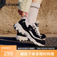 斯凱奇（Skechers）女鞋秋季厚底老爹鞋百搭熊貓鞋軟底舒適外穿休閑運動(dòng)鞋11959