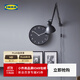 宜家（IKEA）BONDIS邦迪斯掛鐘石英鐘客廳掛鐘網(wǎng)紅鐘表現代簡(jiǎn)約時(shí)鐘 橙色38cm