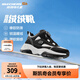 Skechers斯凱奇兒童絨絨靴（躍界系列）男童冬短靴旋鈕女童加絨鞋302528L 男童/黑色/白色/BKW 38