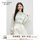 秋水伊人優(yōu)雅氣質(zhì)上衣2025年秋季新款女時(shí)尚通勤飄帶蝴蝶結(jié)雪紡衫 綠色 XL