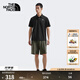 北面（The North Face）POLO衫男戶(hù)外休閑彈力速干短袖T恤25新品|8EY5 JK3/黑色 L /175