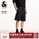 杰克·瓊斯（JACK&JONES） 潮流高街時(shí)尚簡(jiǎn)約舒適帶蓋貼袋純色休閑五分褲短褲男裝225215010