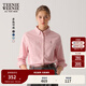 Teenie Weenie小熊女裝牛仔襯衫2025秋新款學(xué)院休閑簡(jiǎn)約棉美式上衣 粉色 S 160