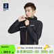 迪卡儂（DECATHLON）運動(dòng)防雨外套防風(fēng)戶(hù)外越野夾克保暖跑步服防水風(fēng)衣沖鋒衣 男士-黑色 M
