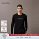 Calvin KleinJeans25秋季新款男士休閑通勤ck字母印花圓領(lǐng)打底衫長(zhǎng)袖T恤上衣