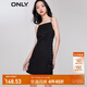 ONLY輕奢優(yōu)雅減齡顯瘦純色吊帶連衣裙女|123207094 H1Z 黑色 M