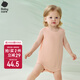 babycare優(yōu)可絲兒童背心夏季薄款嬰兒家居服爬服寶寶連體衣 桃乳粉 90cm