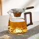 憶壺茶（YIHUTEA）玻璃公道杯帶過(guò)濾網(wǎng)茶漏套裝茶具配件茶海分茶器加厚功夫茶杯大號 【升級大容量】450ml公道杯+蓮花茶漏