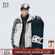 熊貓·本（ben.panda）日系百搭保暖立領(lǐng)羽絨服工裝加厚休閑外套情侶秋冬上衣 淺灰色 XL