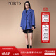 PORTS女裝秋冬新款長(cháng)袖短大衣 公主藍 2