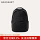 BAGSMART書(shū)包軟殼雙肩包女初高中生休閑通勤輕便高顏值小背包旅行包電腦包 炭黑（可容納13英寸筆記本）