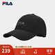 FILA 斐樂(lè )官方男帽棒球帽2025冬季新款時(shí)尚休閑帽子運動(dòng)帽遮陽(yáng)帽 正黑色-BK XS