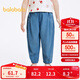 巴拉巴拉童裝兒童褲子男童長(cháng)褲女童夏裝薄款2025牛仔褲防曬潮209225108204
