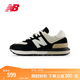 NEW BALANCE NB官方運動(dòng)鞋男鞋女鞋情侶厚底百搭潮流574LG系列休閑鞋 黑色/米白色 U574LGRA 42 腳長(cháng)26.5