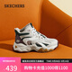 斯凱奇（Skechers）女子復古運動(dòng)鞋高幫鞋168014 灰褐色/橄欖色/TPOL 38 