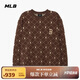 MLB衛衣男女情侶簡(jiǎn)奢鉆石老花圓領(lǐng)套頭刺繡外套3AMTM0134-43BRD-S