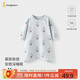 童泰（TONGTAI）嬰兒睡袍純棉寶寶睡衣兒童長(cháng)袖睡裙家居服睡袋防踢被藍色100cm