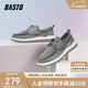 BASTO商場(chǎng)同款潮流百搭舒適透氣戶(hù)外休閑鞋男士帆布鞋11160BM2灰色41