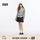 森馬（Semir）半身裙女學(xué)院風(fēng)顯瘦短裙俏皮小個(gè)子秋灰色格子百褶裙101524120012