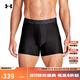 安德瑪（UNDERARMOUR）Tech Boxerjock男子6英寸運動(dòng)休閑內褲-3條裝1387414 黑色001 L