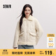 森馬（Semir）棉服女拼接毛絨翻領(lǐng)溫柔百搭2024冬季寬松棉衣復古風(fēng)109724112003
