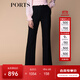 PORTS寶姿秋冬新品女裝中腳口長(cháng)褲SM9P016NWV009 黑色 S (4)