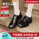 百麗（Belle）阿秋同款時(shí)光旅人樂(lè )福鞋女25秋商場(chǎng)款質(zhì)感通勤單鞋E1F1DCM5 黑色 36 (230mm)