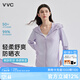 VVC防曬衣女夏季新款防紫外線(xiàn)寬松短款外套時(shí)尚洋氣外套 風(fēng)信紫 M 