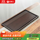 金鑲玉茶盤(pán)托盤(pán)竹木家用喝泡茶單層排水式茶臺茶具胡桃色竹流水大號