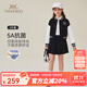 英氏（YEEHOO）女童套裝兒童棒球服外套短裙兩件套秋季校園運動(dòng)中大童裝秋裝9 短款棒球服黑色-升級版 140