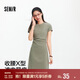 森馬（Semir）連衣裙女圓領(lǐng)收腰彈力針織裙2025夏刺繡休閑短裙辣妹109325114001