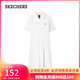 斯凱奇（Skechers）女士套裝針織連衣裙+針織緊身短褲L225W030 亮白色/0019 XL -2XL/2
