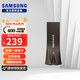 三星（SAMSUNG） U盤(pán) BAR PLUS USB3.1高速小巧便攜電腦車(chē)載金屬高速固態(tài)優(yōu)盤(pán) BE4 深空灰 256GB