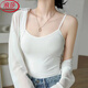 浪莎（LangSha）莫代爾小吊帶內搭外穿背心女打底學(xué)生無(wú)袖背心女 白色 XL