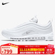耐克男子休閑鞋AIR MAX 97運動(dòng)鞋921826-101 白色 40 
