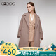 G2000女裝 春夏季新款時(shí)尚簡(jiǎn)約舒適百搭外套大衣女18295160 卡其色/18 165/84A/M