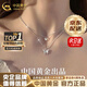 中國(guó)黃金（CHINA GOLD）銀項(xiàng)鏈女生蝴蝶純銀項(xiàng)鏈輕奢小眾高級(jí)感情人節(jié)生日禮物送女友老婆 【當(dāng)/次日達(dá)】925銀*甜美蝴蝶項(xiàng)鏈【中金禮盒】