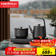 金灶（KAMJOVE）順泉自動(dòng)上水電熱水壺 茶臺茶具燒水壺提梁壺 0.8L電茶爐316不銹鋼恒溫茶藝壺T8