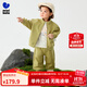 迷你巴拉男女童長(zhǎng)袖套裝寶寶萌趣上衣長(zhǎng)褲兩件套2025秋季新款 黃綠41127 100