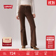 Levi's【商場(chǎng)同款】李維斯25年秋冬新款女士726燈芯絨微喇褲A3410 深棕色 27 (30)