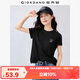 佐丹奴短袖T恤女夏季純棉可愛(ài)動(dòng)物頭像刺繡圓領(lǐng)上衣13325324