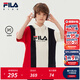 FILA【絲柔棉】斐樂(lè )兒童童裝上衣2025年秋季新款男大童短袖POLO衫 RD寶藍-NV 150