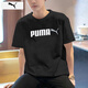 彪馬（PUMA）t恤男 25夏季新款運動(dòng)服大logo舒適透氣純棉上衣半袖短袖t恤男 【主推款】紳士黑/100%純棉 M 175【推薦體重120-140斤】