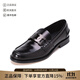 托德斯（TOD'S ）新品 男士經(jīng)典麻花扣飾商務(wù)休閑樂(lè )福鞋單鞋皮鞋復古小皮鞋 XXM26C0EO40AKTB999 黑色 42 /品牌原碼 8
