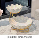 歐式水果盤(pán)高顏值精致家用客廳茶幾輕奢多層零食糖果甜品盤(pán)子 【炫彩】雙層果盤(pán)