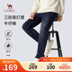 駱駝（CAMEL）三防直筒牛仔褲男士款寬松彈力戶(hù)外休閑百搭長(cháng)褲子春秋M13CAJB094