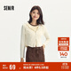 森馬（Semir）外套女短款修身顯瘦上衣秋裝正肩連帽針織夾克通勤101524108005