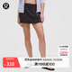 lululemon丨Ribbed Softstreme? 女士羅紋中腰款裙褲 LW7DFYS 黑色 L