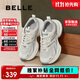 百麗厚底舒適老爹鞋女學(xué)生新款輕量運動(dòng)休閑鞋B4P1DCM4 太空灰 37