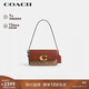 蔻馳（COACH）【品牌直供】女士ZOE手提單肩包腋下包紅棕色CAM19